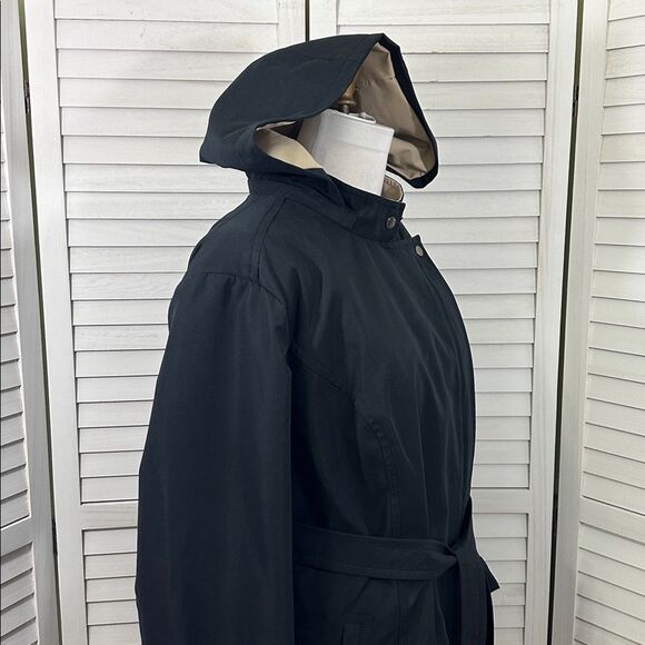 Dennis Basso Size 2X Hooded Coat Weather Resistant Black - Picture 6 of 15
